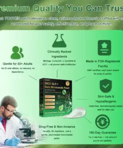TOOYES® SMGT-GLP-1 𝖲𝗅𝗂𝗆𝗆𝗂𝗇𝗀 & 𝖧𝖾𝖺𝗅𝗍𝗁 𝖭𝖠𝖭𝖮 𝖬𝖨𝖢𝖱𝖮𝖭𝖤𝖤𝖣𝖫𝖤 𝖯𝖠𝖳𝖢𝖧
